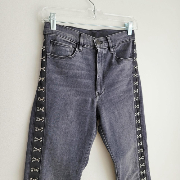 3x1 Meet the Corset Slim Jean in Faded Black Edda - Picture 5 of 9